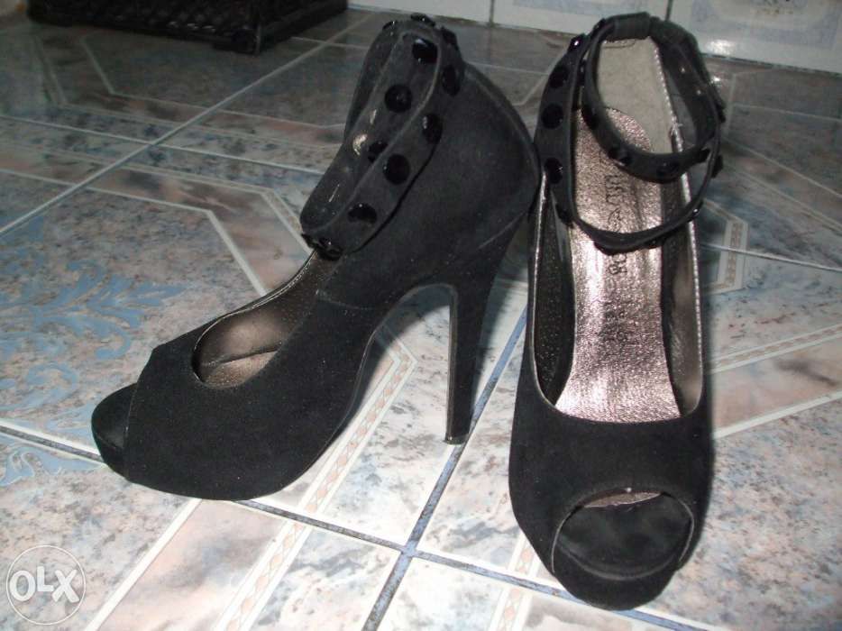 Sandale antilopa negre - reducere 25% la pretul afisat