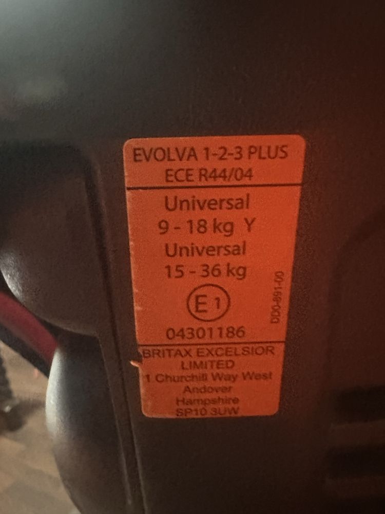 Britax Evolva 1-2-3.