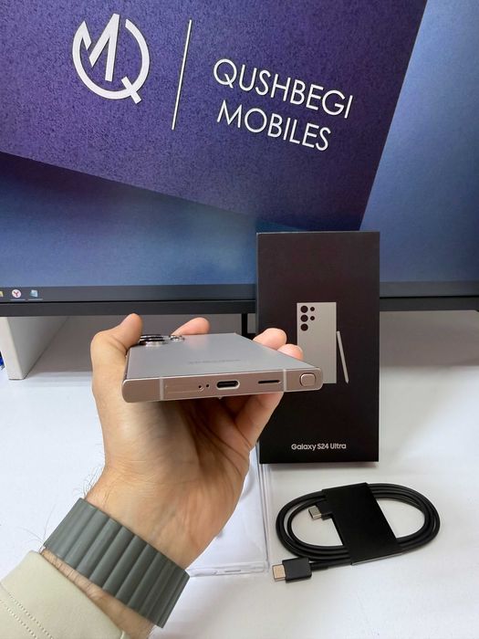 Yangidek! Samsung S24 Ultra Natural Titan 12/256GB Karobka usb bor!