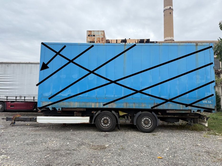 Remorca container BDF Krone roti 435/50 R 19.5