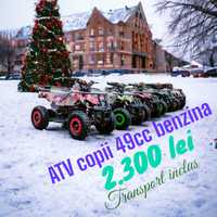 Mini Atv Quad adus din Germania pentru copii cu motor pe benzina 50 cc