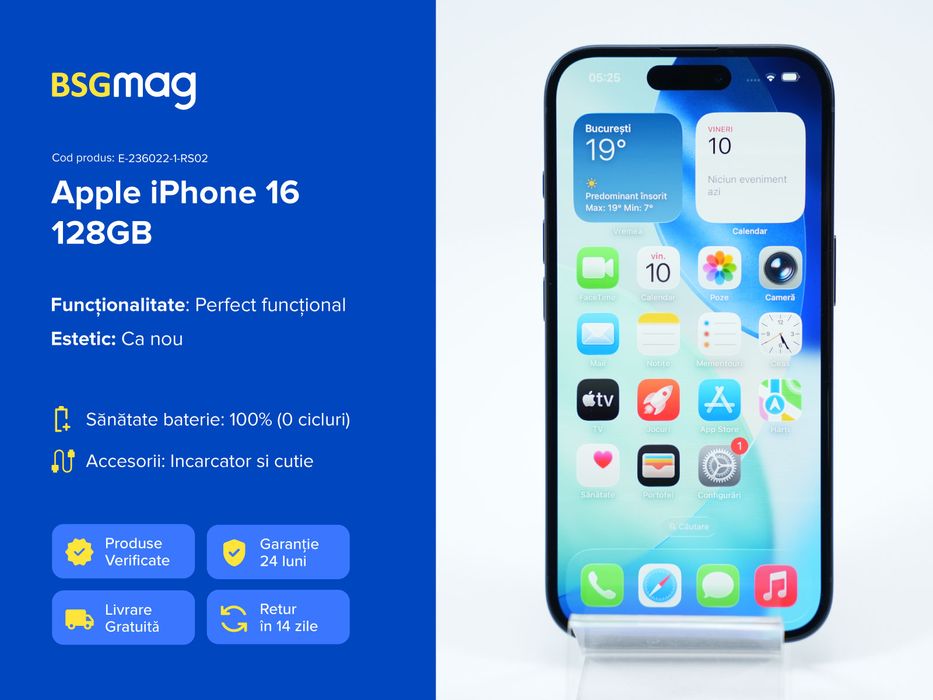 Telefon Apple iPhone 16 128GB - BSGmag