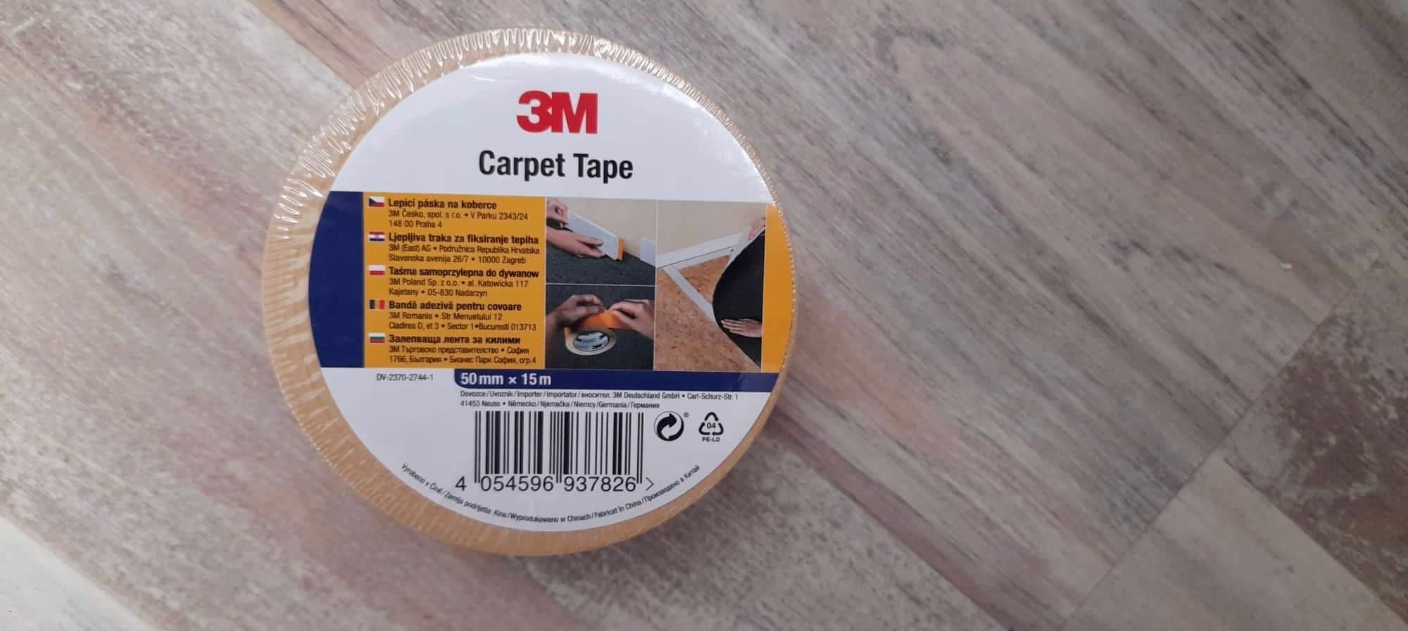 3M Carpet Tape- нова самозалепваща лента за килими и други 15м