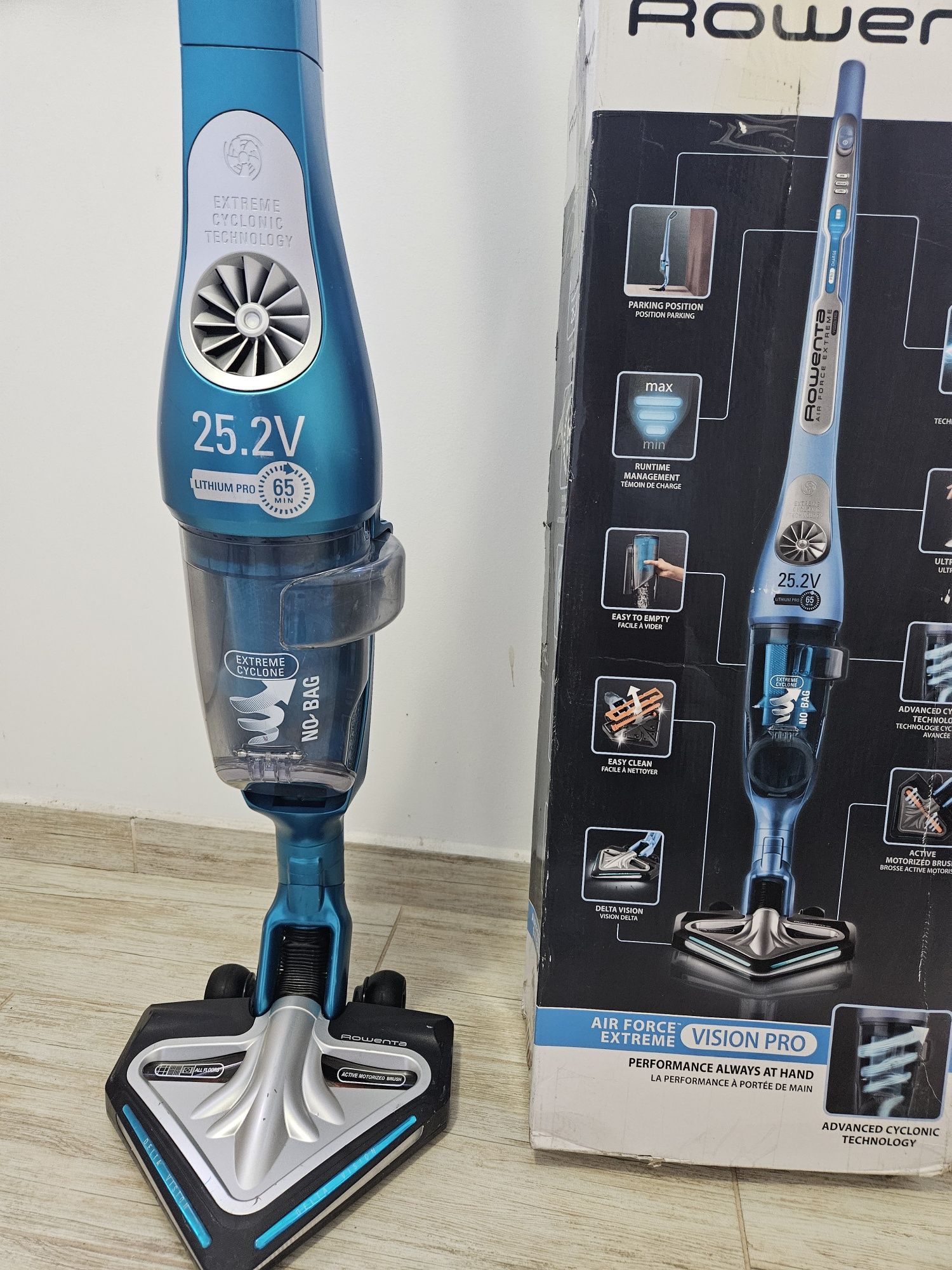 Вертикална Прахосмукачка rowenta air force extreme vision pro RH8872WO