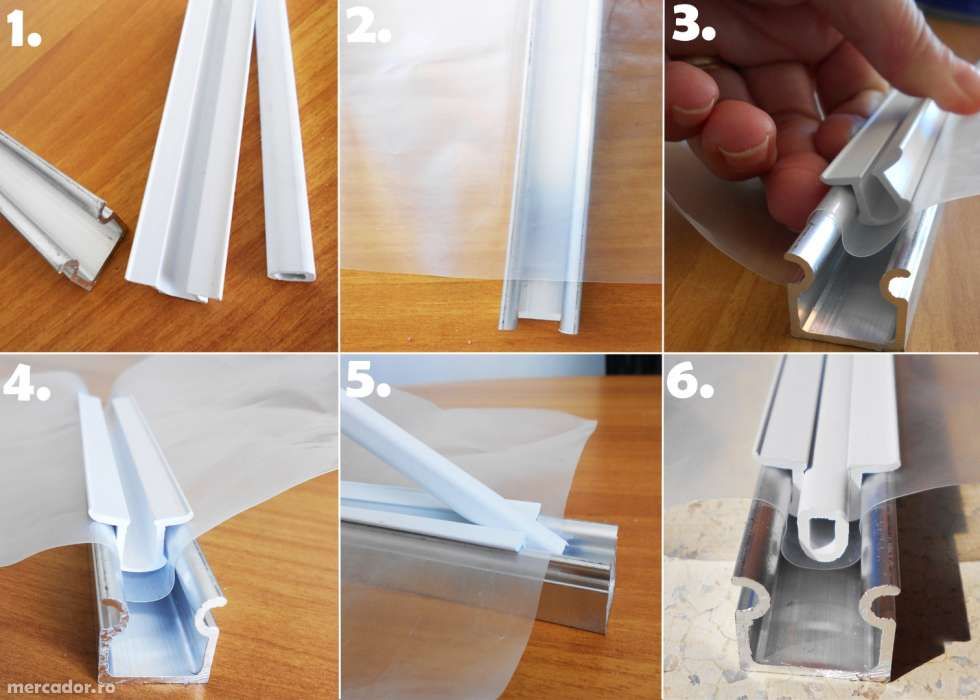 Profil aluminiu folie solar