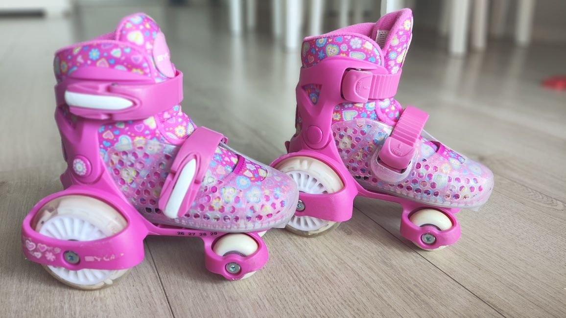 Role, Patine cu rotile, Little Beetle Pinky Girl XS 26-29