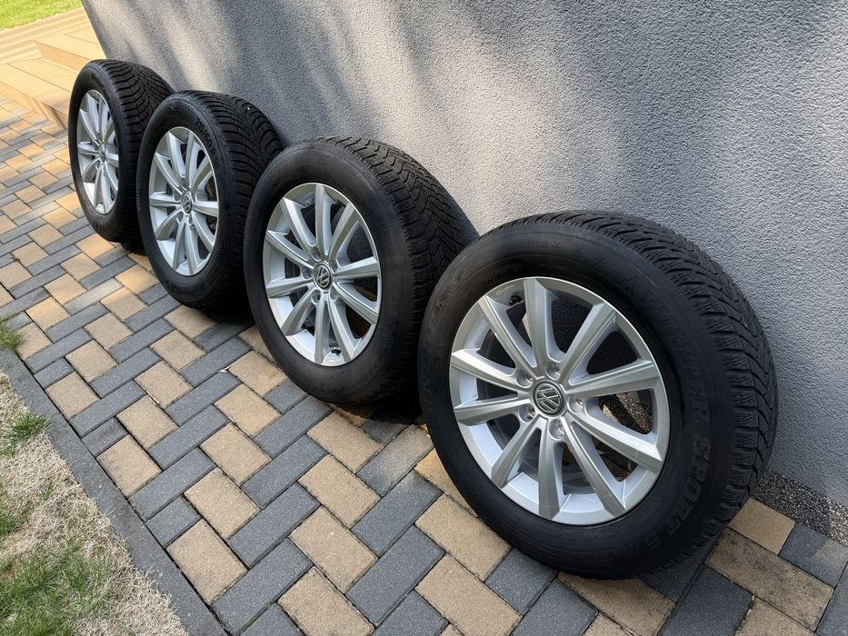 Vand jante Al ORIGINALE VW 16” 215/60 R16 cu anvelope de iarna