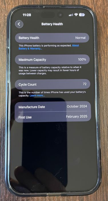 iPhone 16 pro max  256 gb Black Titanium , 100%. plus accesorii.