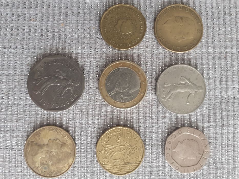 Monede si bancnote vechi, europene