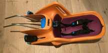 Scaun bicicleta Thule Ride Along cu sistem glisare spate pentru somn.