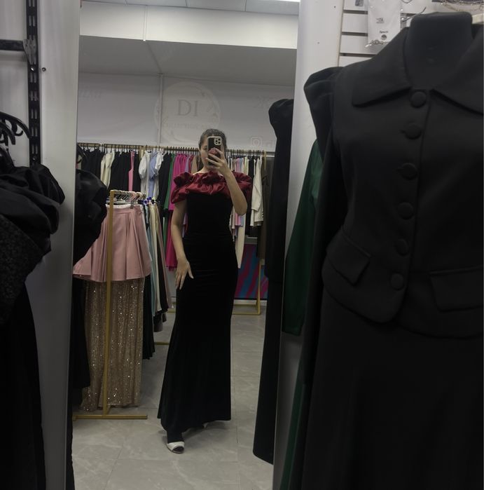 Платье на корпоратив бархат на новый год