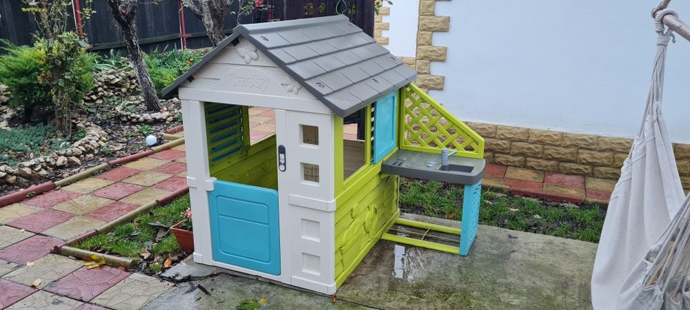 Casuta gradina copii Smoby cu bucatarie