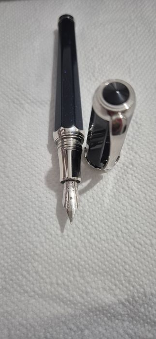 Montegrappa Piccola Blue – Stilou NOS, penită aur 18K – impecabil