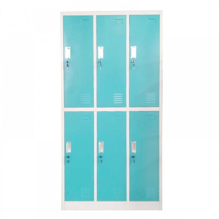 Метален гардероб с шест врати 2/3 OF1 (185 х 90 х 45 см)
