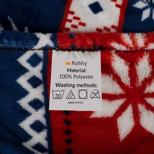 Коледно одеяло с 2 калъфки за възглавници - 160x200 см