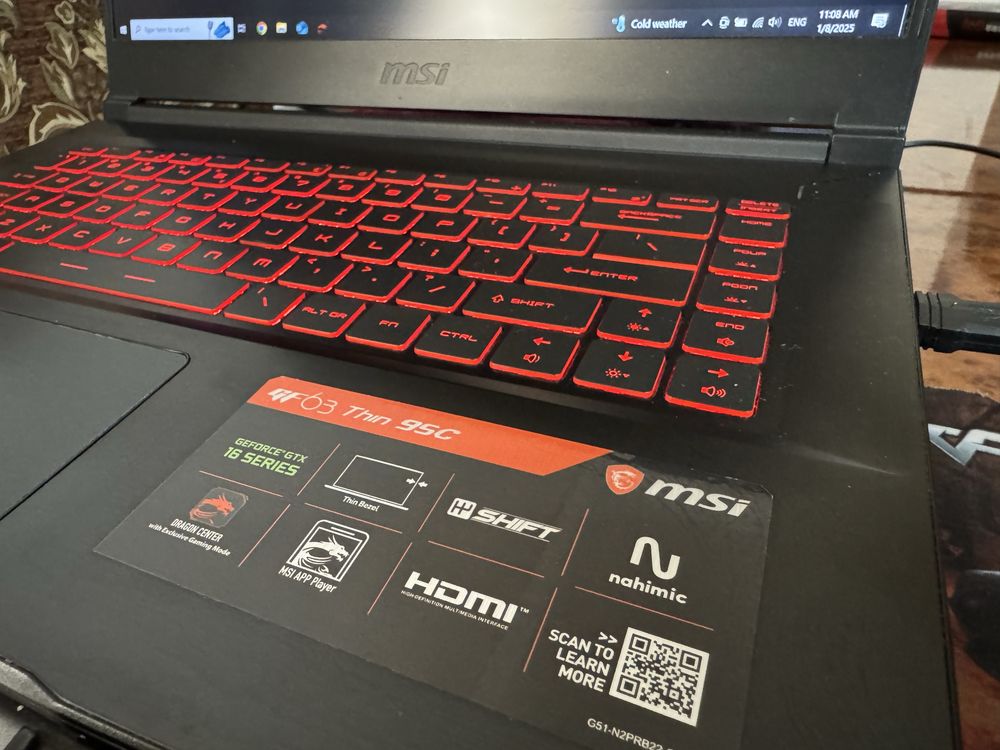 Игровой ноутбук MSI Thinq 9SC  идеальное состояние
