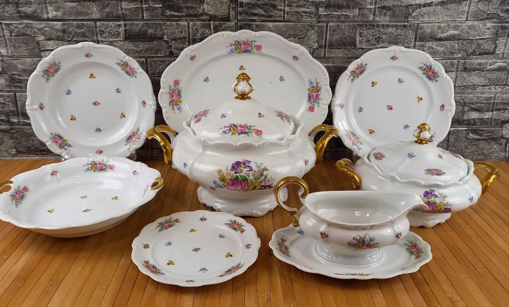 Rosenthal Pompadour - Сервиз за 6 човека за кафе или чай и храна