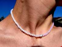 Colier handmade cu cristale