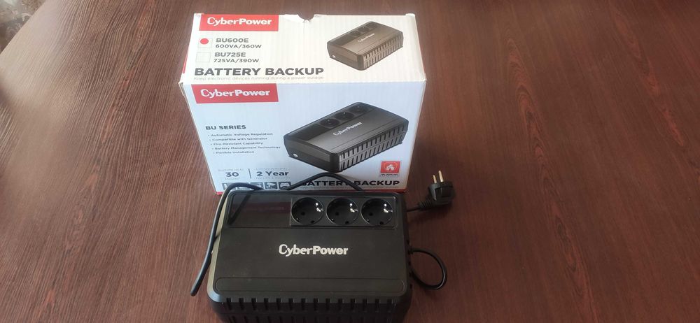 Продам ИБП CyberPower BU600E 600VA/370W