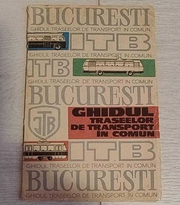 Ghidul traseelor de transport în comun ITB (inclusiv hartă) - 1968