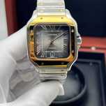 ceas barbat cartier santos 100 bi-color
