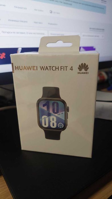 ЧИСТО НОВ | Смарт часовник HUAWEI WATCH FIT 4 SYA-B19 Black