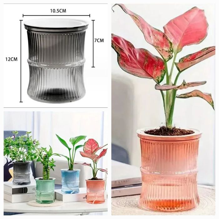 Кашпо с автополивом (фитильный полив)