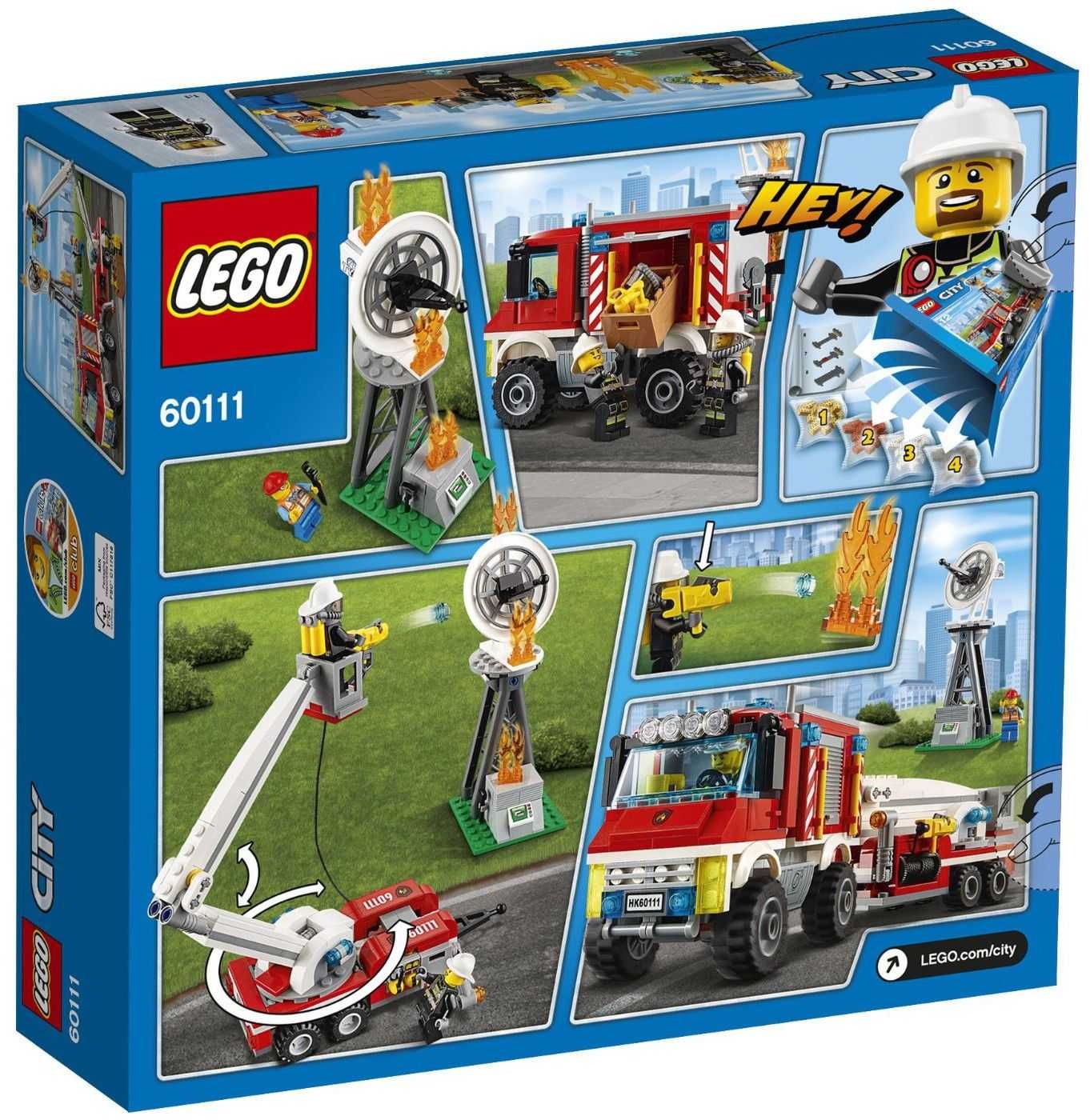 Употребявано Lego City - Пожарникарски камион (60111) от 2016 г.