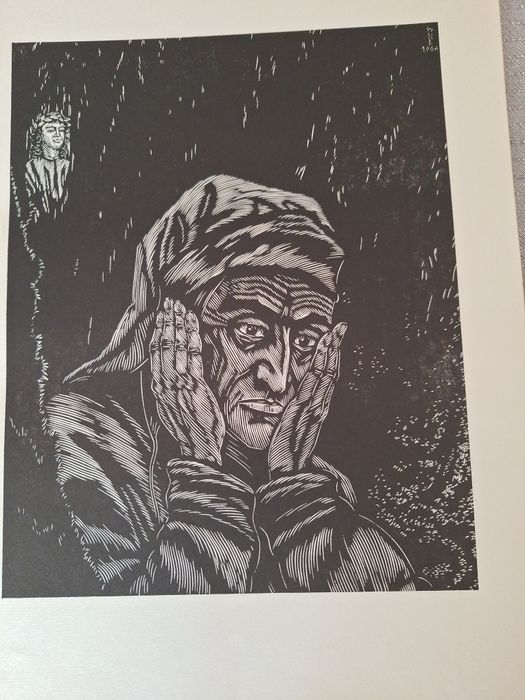 Mapă de artă ce conține 20 de gravuri în lemn realizate de Gy. Szabó