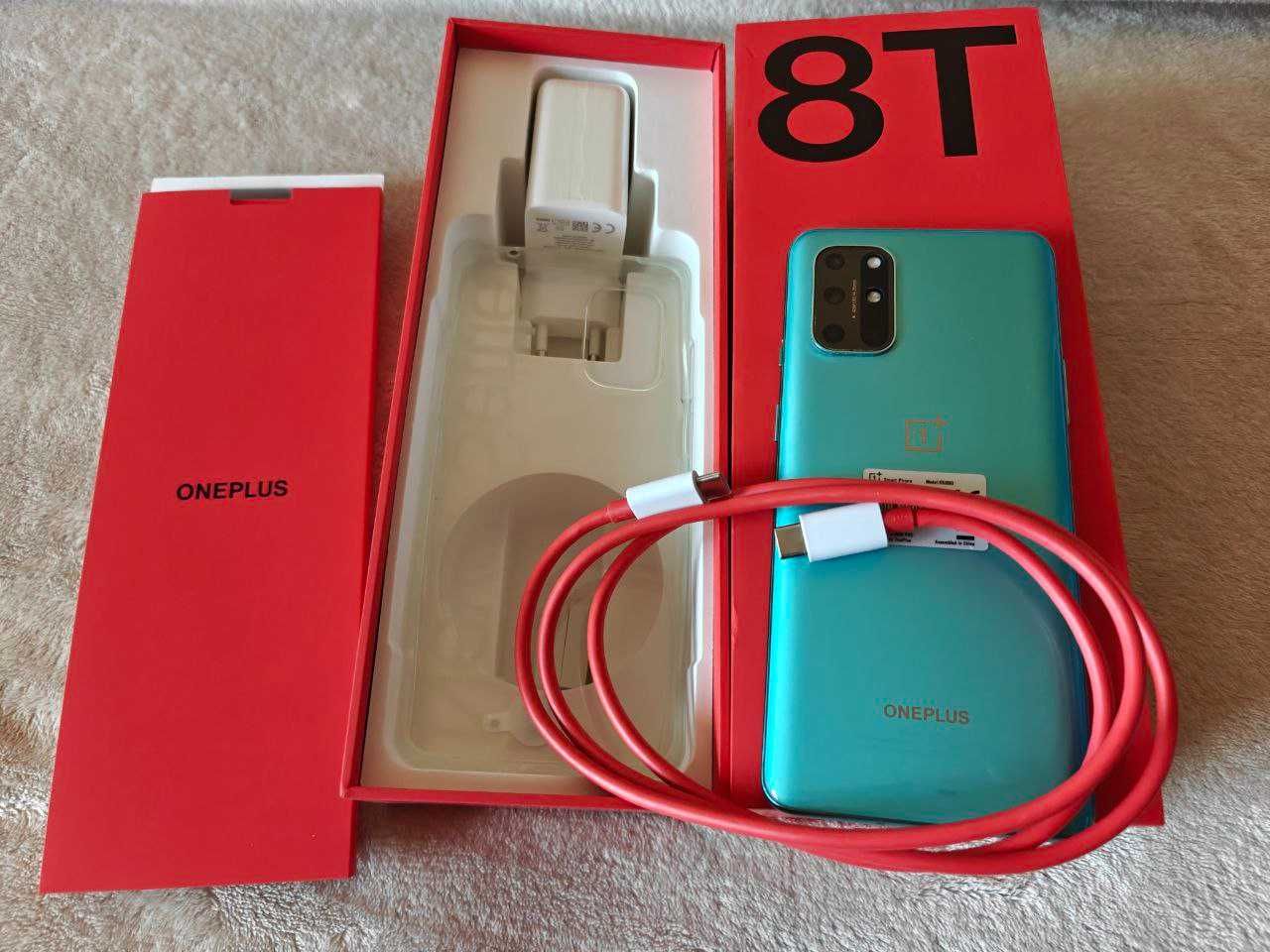 Smartphone OnePlus 8T Dual SIM, 128GB/8GB, 5G, Aquamarine Green ca nou
