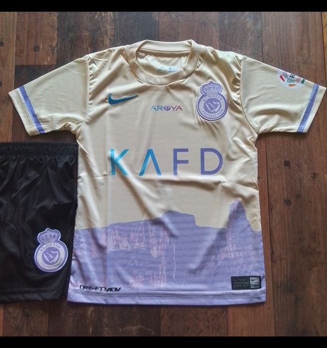 CR7 детско юношески футболни екипи Ал Насър НОВО сезон 2025-26 година