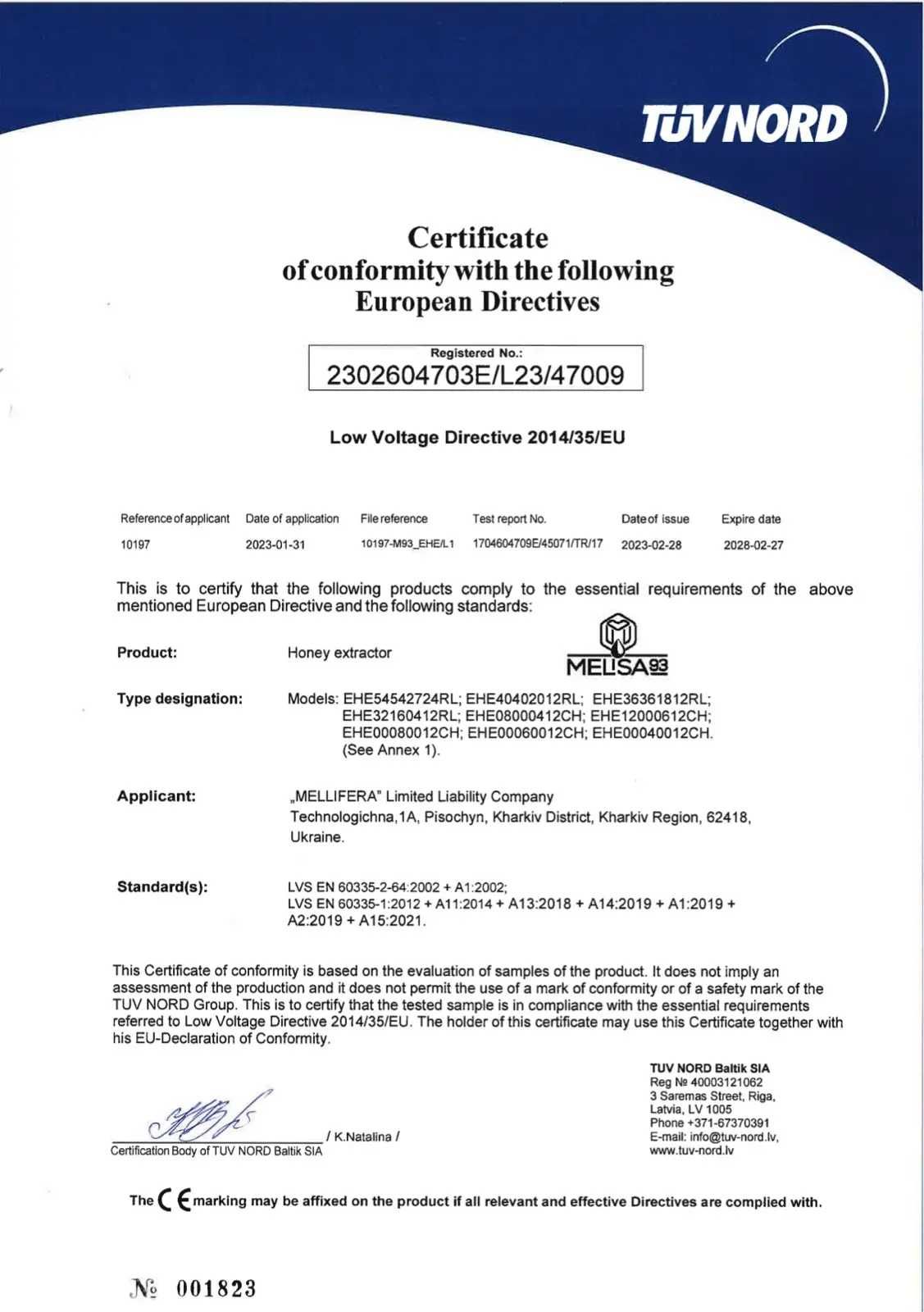 Centrifuga de miere 32 r 1/2 sau 16 r 3/4 sau 4 r 1/1, el 12/230