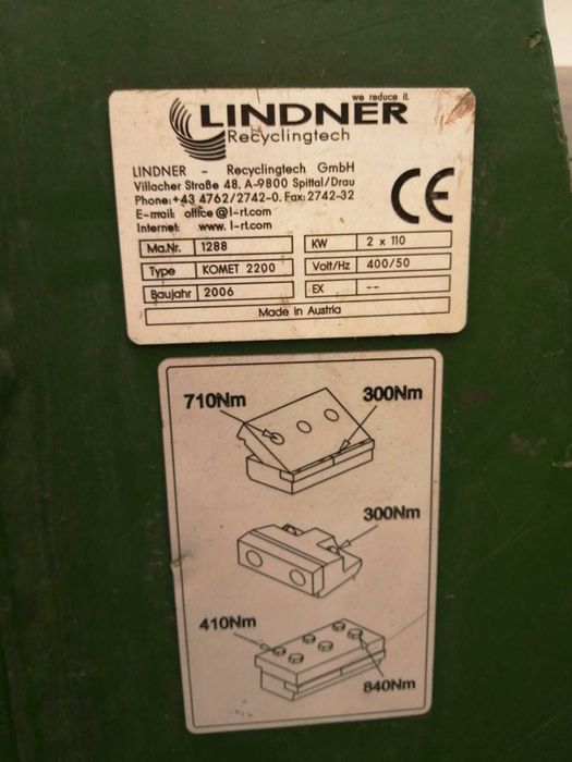 Vand tocator deseuri Lindner Komet 2200