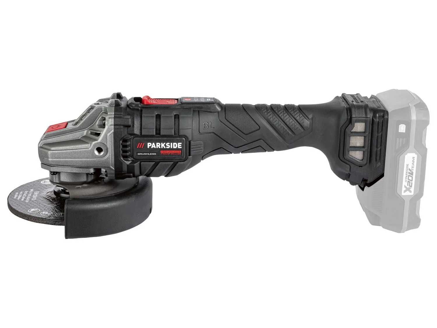 PARKSIDE PERFORMANCE PWSAP 20-Li D4 20V акумулаторен ъглошлайф,Ø 125mm