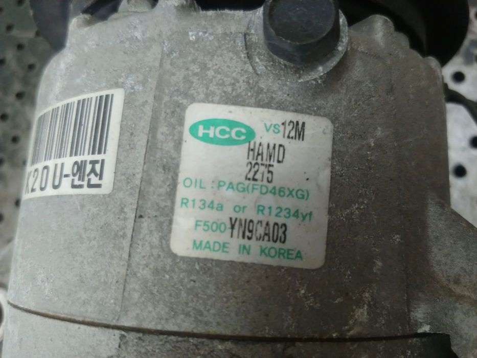 compresor clima ac  1.4 crdi d4fc hyundai ix20 yn9ca03