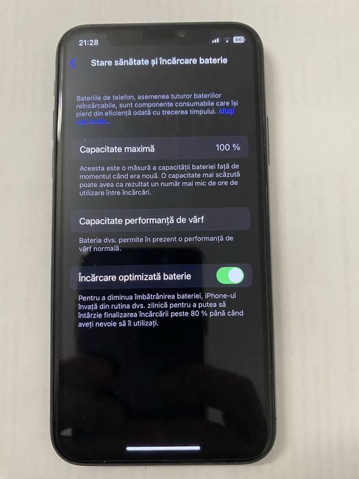 Iphone X , 256 gb. sanatate bat. 100% husa, folie