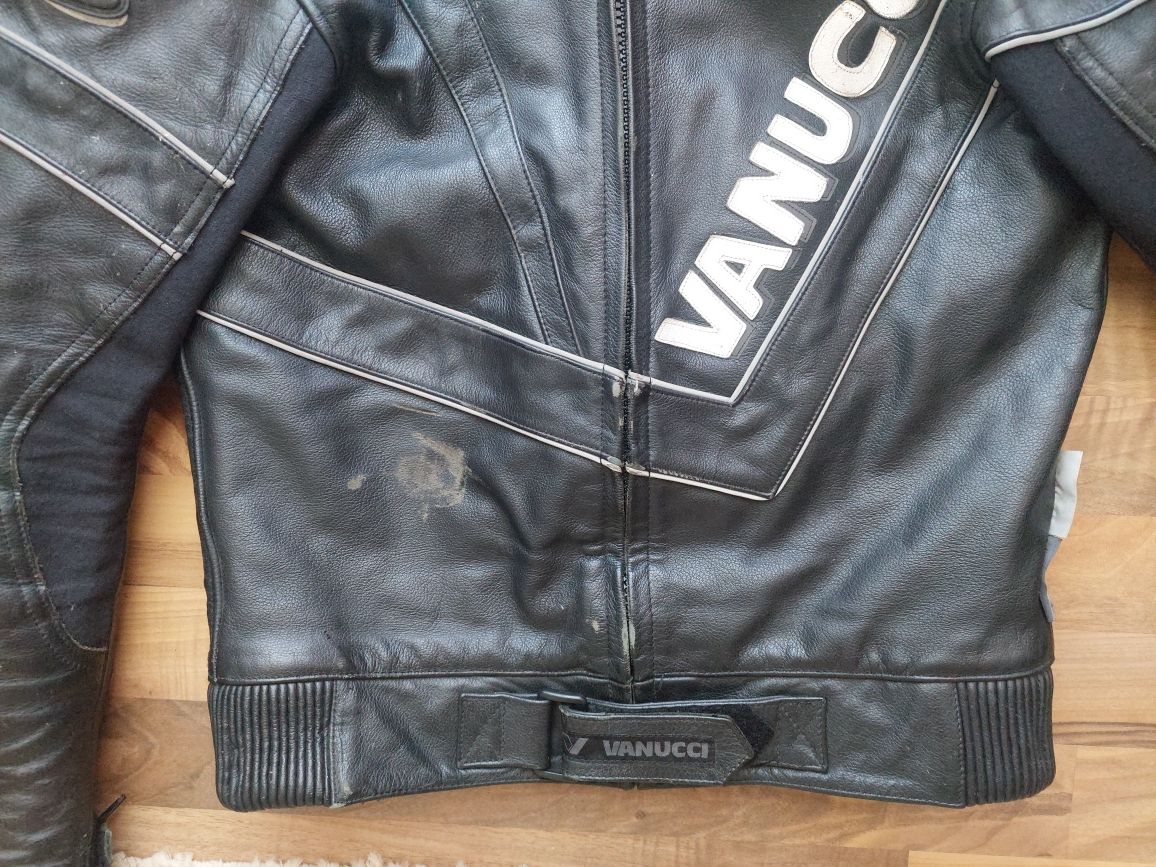 Geaca moto Vanucci,marime 48,piele naturala