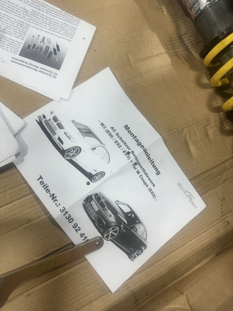AC schnitzer спортно окачване bmw m3 е92