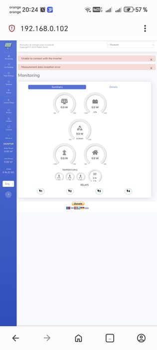 Diverter solar PWM 10A 2200w