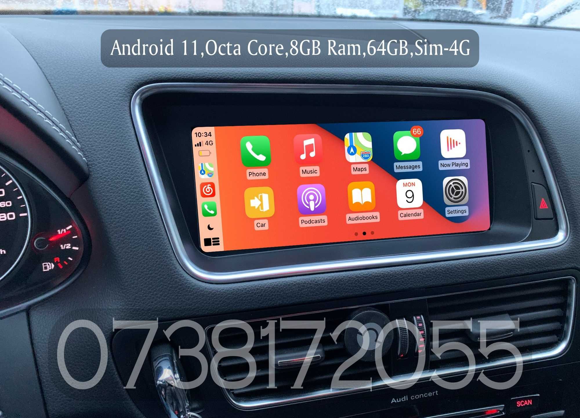 Navigatie  AUDI Q5  A4 A5 Android Auto Internet 4G GPS Bluetooth wi-fi