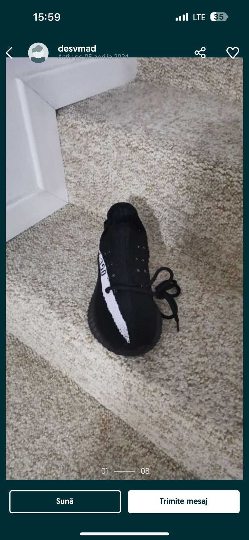 adidas Yeezy  transport inclus