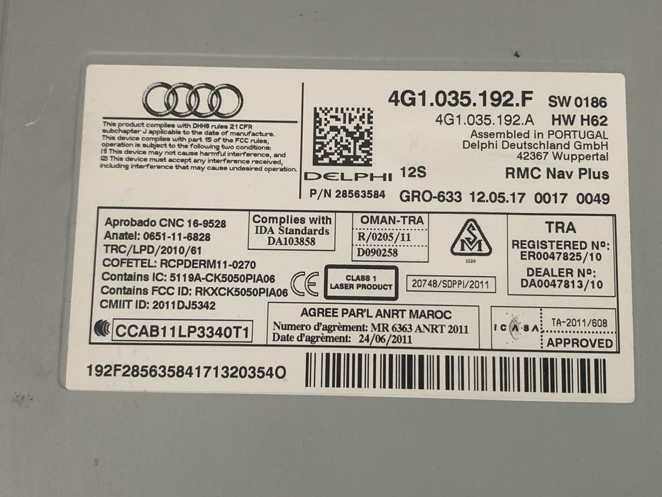 Unitate navigatie multimedia MMI 4g1035192f Audi A6 4G/C7 2015 - 2018