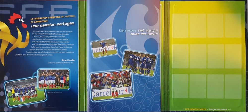 Album complet fotbal Mondial 2010 echipa Franta 23 magneti
