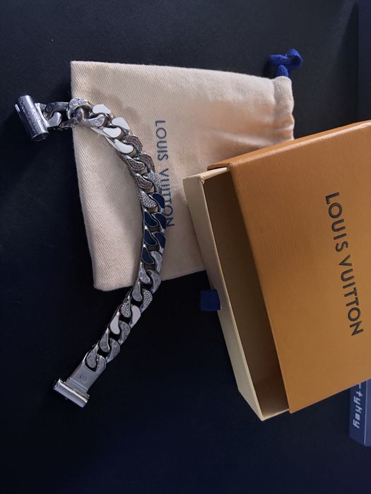 Bratara Louis Vuitton Swarovski Chain Links Patches Noua