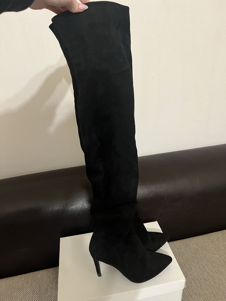 Велурени чизми / Боти / Обувки на ток Steve Madden Valla