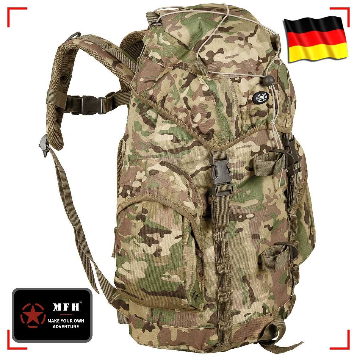 RANITA MILITAR MFH Recon 25Litri Camuflaj Combat Multi-Cam Impermeabil