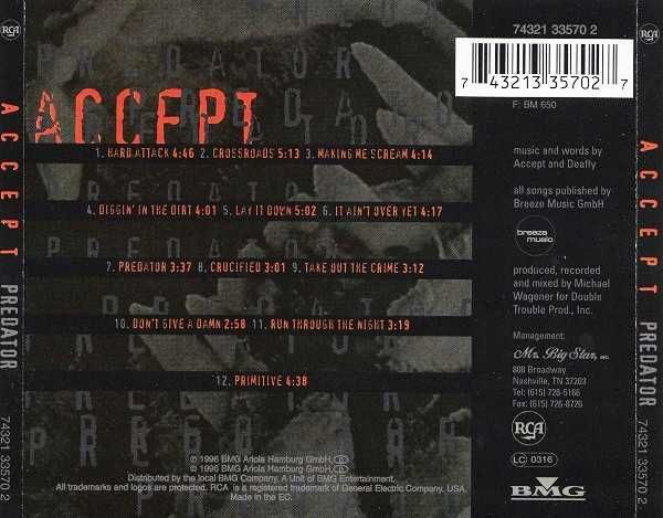 CD Accept - Predator 1996