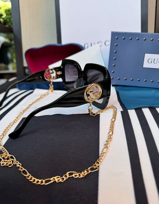 Ochelari de soare originali Gucci cu lanț GG1022S