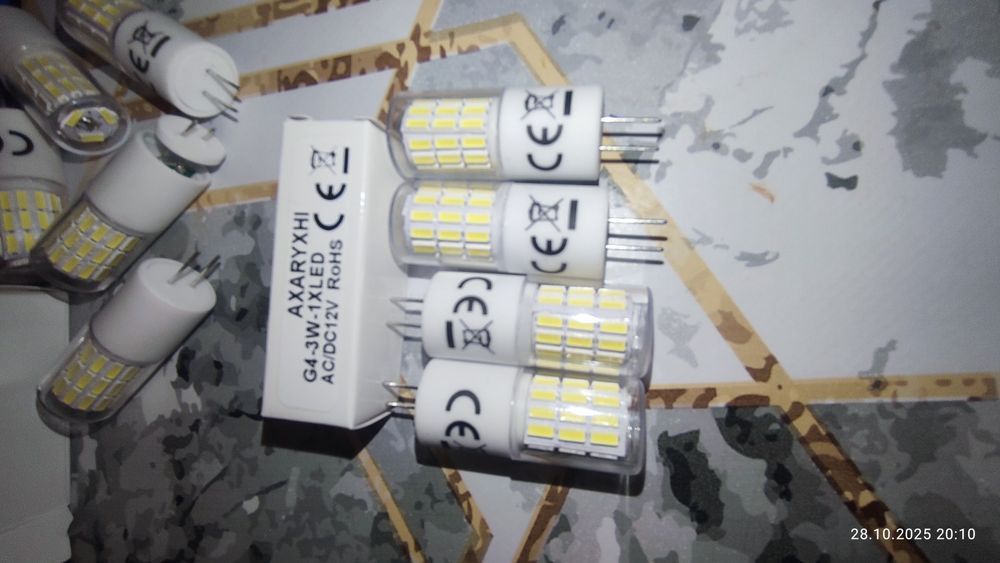 G4 led Крушки 3w 6000k Крушки