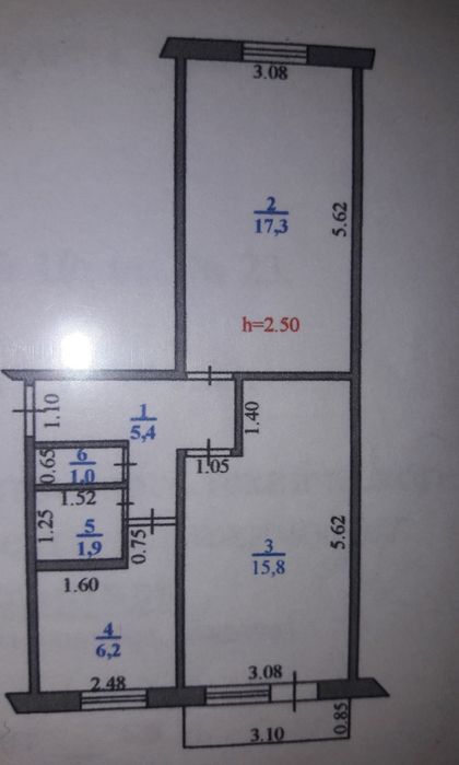 2 комнатная квартира 48кв.м НТБ.
